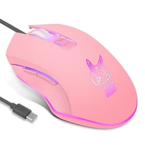 image-2400dpi LED Dimmable Wired Mouse for Computer Gamer
