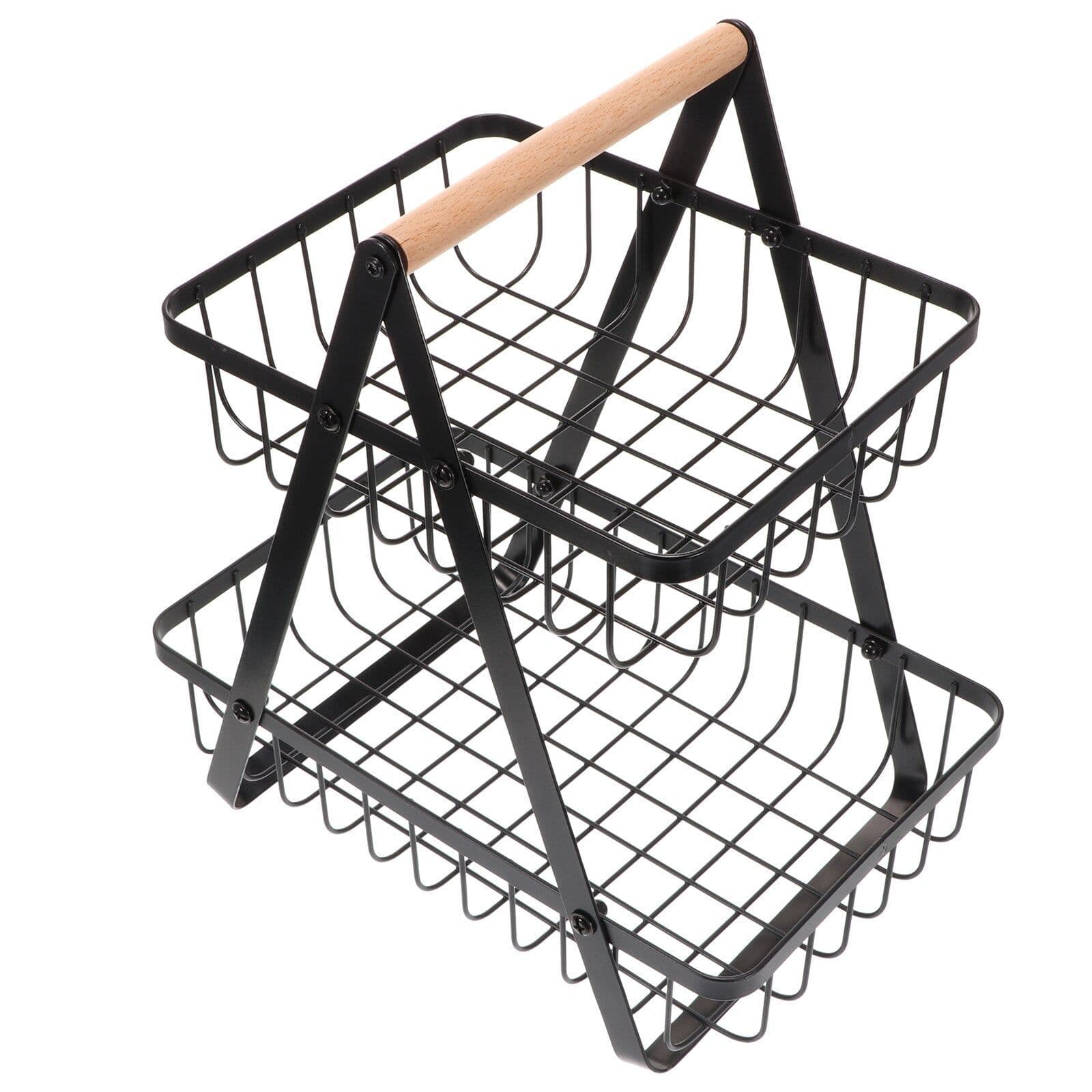 image-Large Capacity Desktop Fruit Basket For Home Desktop