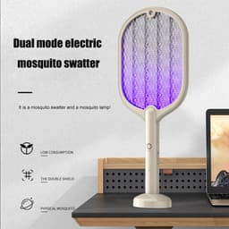 image-2 In 1 Electric Insect Racket Swatter USB Rechargeable Led Light