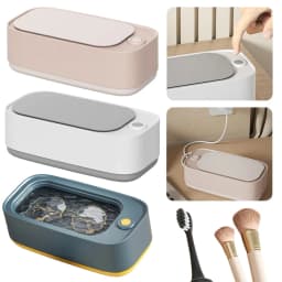 image-Mini Ultrasonic Washer with 1-Touch Working High Frequency Vibration