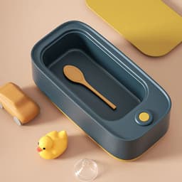 image-Mini Ultrasonic Washer with 1-Touch Working High Frequency Vibration