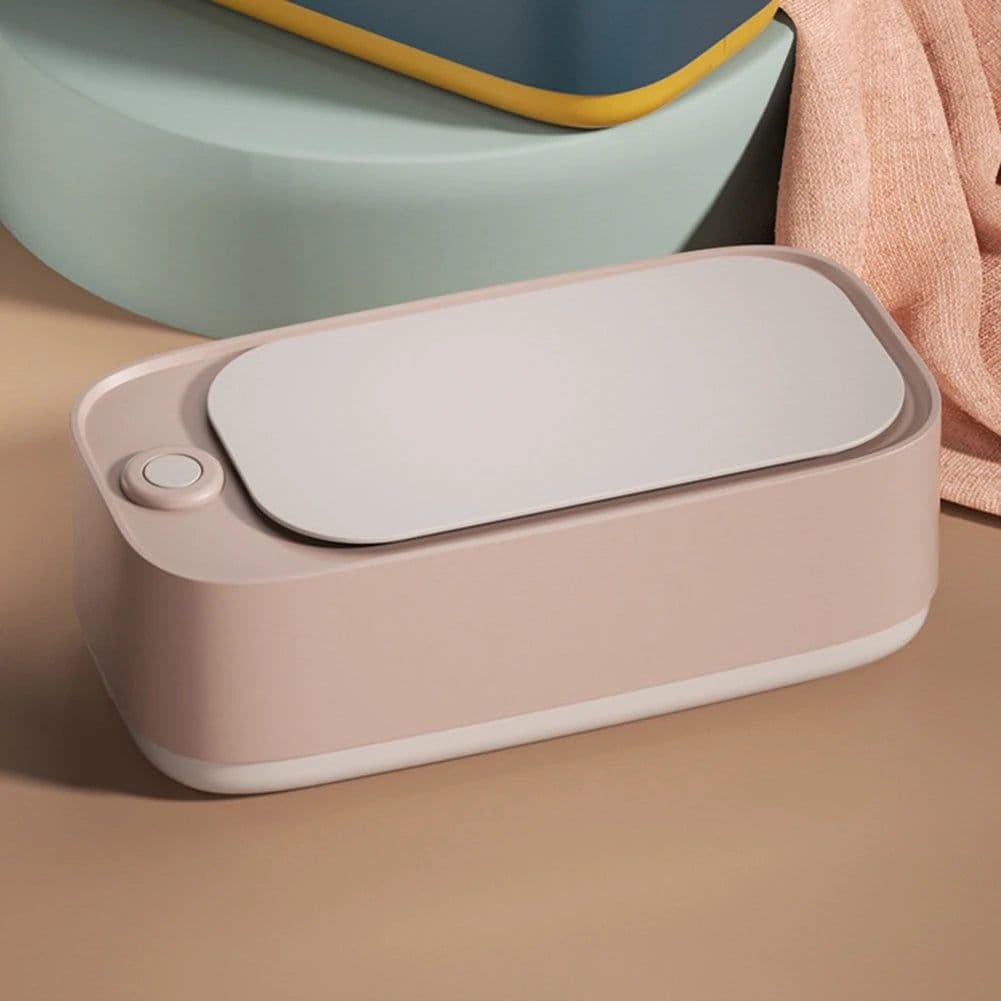 image-Mini Ultrasonic Washer with 1-Touch Working High Frequency Vibration