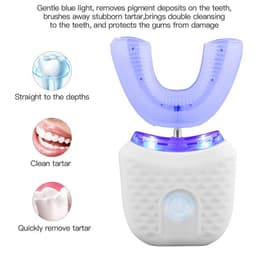 image-360 Degrees Automatic Electric Toothbrush Rechargeable Ultrasonic