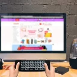 image-Wireless Smart Remote Control Backlit Keyboard
