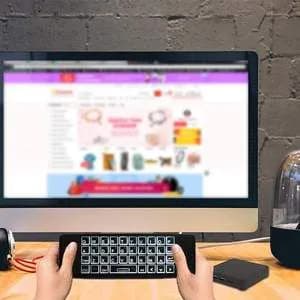 image-Wireless Smart Remote Control Backlit Keyboard