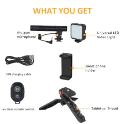 image-Camera Accessories With Desktop Tripod Light