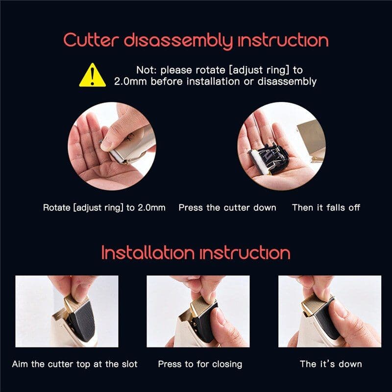 image-Professional Pet Dog Hair Trimmer Animal Grooming Clippers Cat Cutter