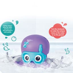 image-Bathing Bathtub Water Spring Floating Octopus Beach Toy