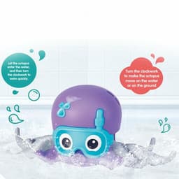 image-Bathing Bathtub Water Spring Floating Octopus Beach Toy