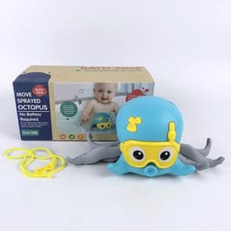 image-Bathing Bathtub Water Spring Floating Octopus Beach Toy