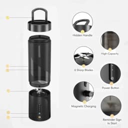image-Portable Blender Fresh Juice Mixer Home Electric Wireless Charge Mini