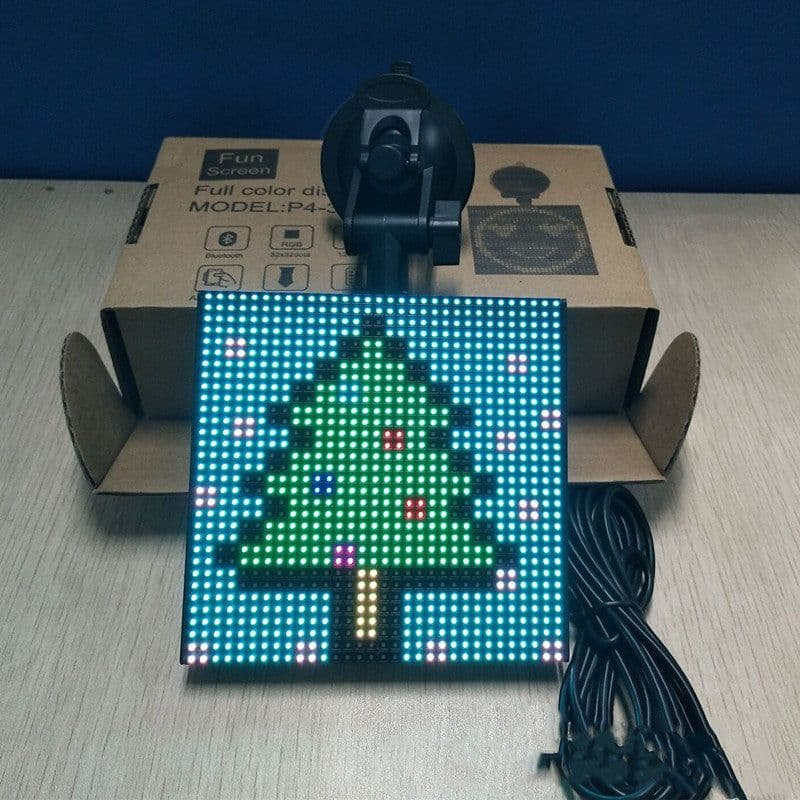 image-Full-Color Bluetooth Emoticon Car Led Display