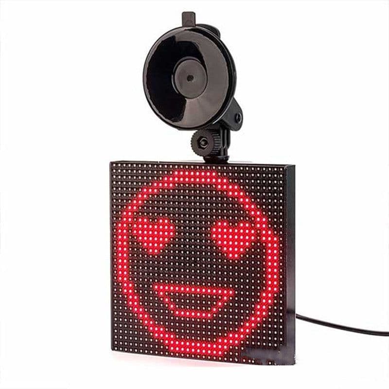 image-Full-Color Bluetooth Emoticon Car Led Display