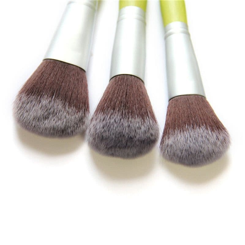 image-Green Bamboo Makeup Brushes Full Set Eco-friendly Powder Blush