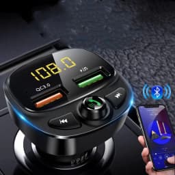 image-Car Bluetooth Receiver Car Multi-function MP3 player
