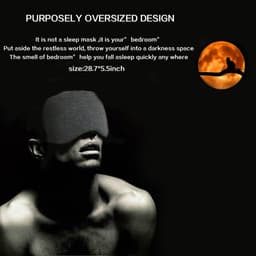 image-Cotton Silk Sleep Mask Blockout Eye Cover Eye Patch Women Men Soft