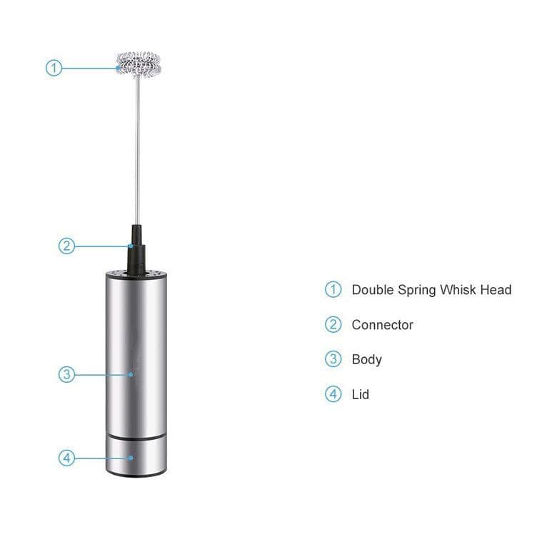 image-Handheld Electric Coffee Blender Milk Frother