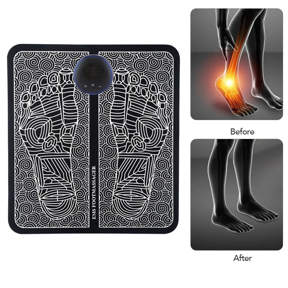 image-EMS Foot Massage Mat Physiotherapy Foot Massage Relax Body Relieve