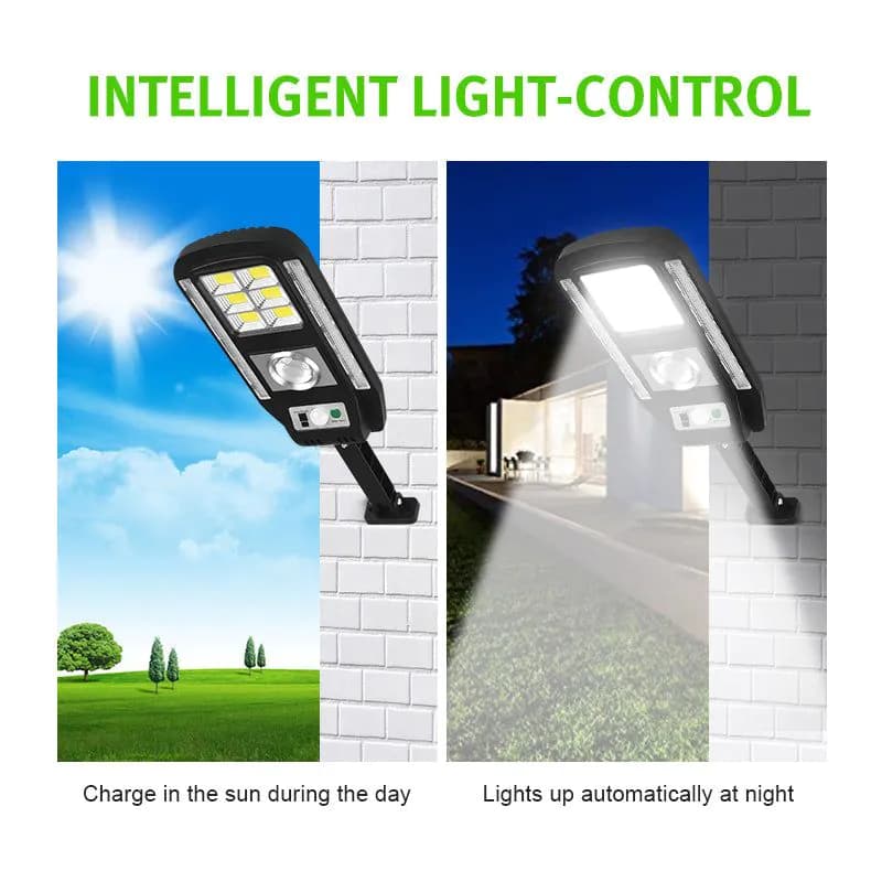 image-Outdoor Solar Street Light With Colorful Warning