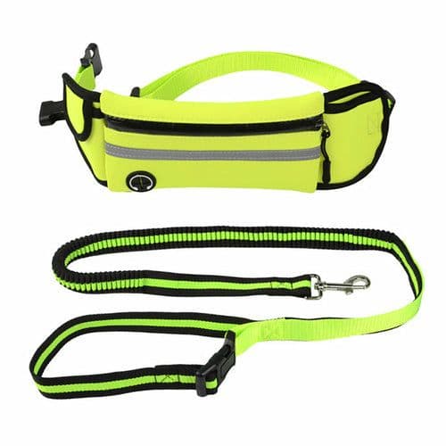 image-Pet Waist Bag Sports Traction Rope Reflective Waterproof