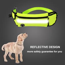 image-Pet Waist Bag Sports Traction Rope Reflective Waterproof