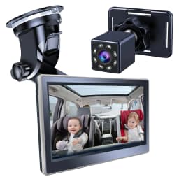image-Car Infant Baby Infrared Night Vision Rearview Mirror