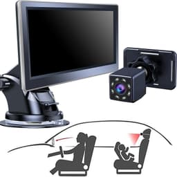 image-Car Infant Baby Infrared Night Vision Rearview Mirror