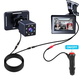 image-Car Infant Baby Infrared Night Vision Rearview Mirror