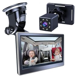 image-Car Infant Baby Infrared Night Vision Rearview Mirror