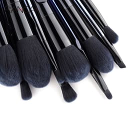 image-10 Pcs Makeup Brushes Navy Blue Premium Synthetic Hair Foundation