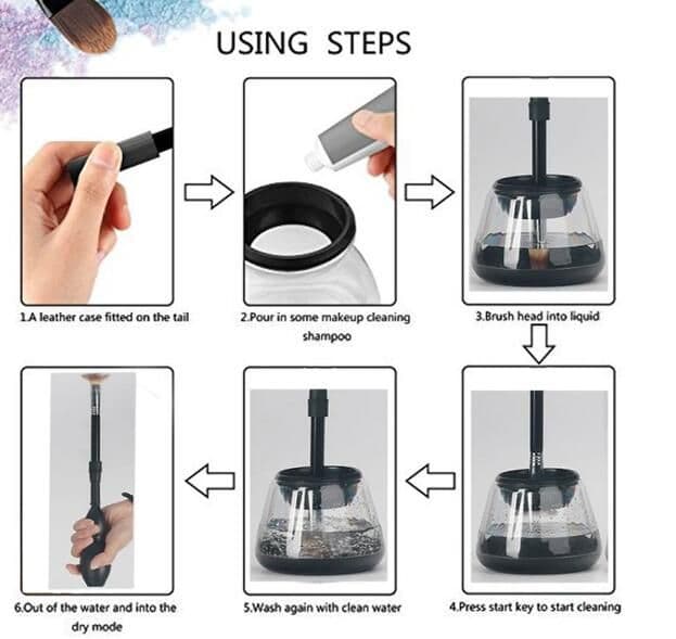 image-Professional Electric Auto Make Up Brushes Washing Tool