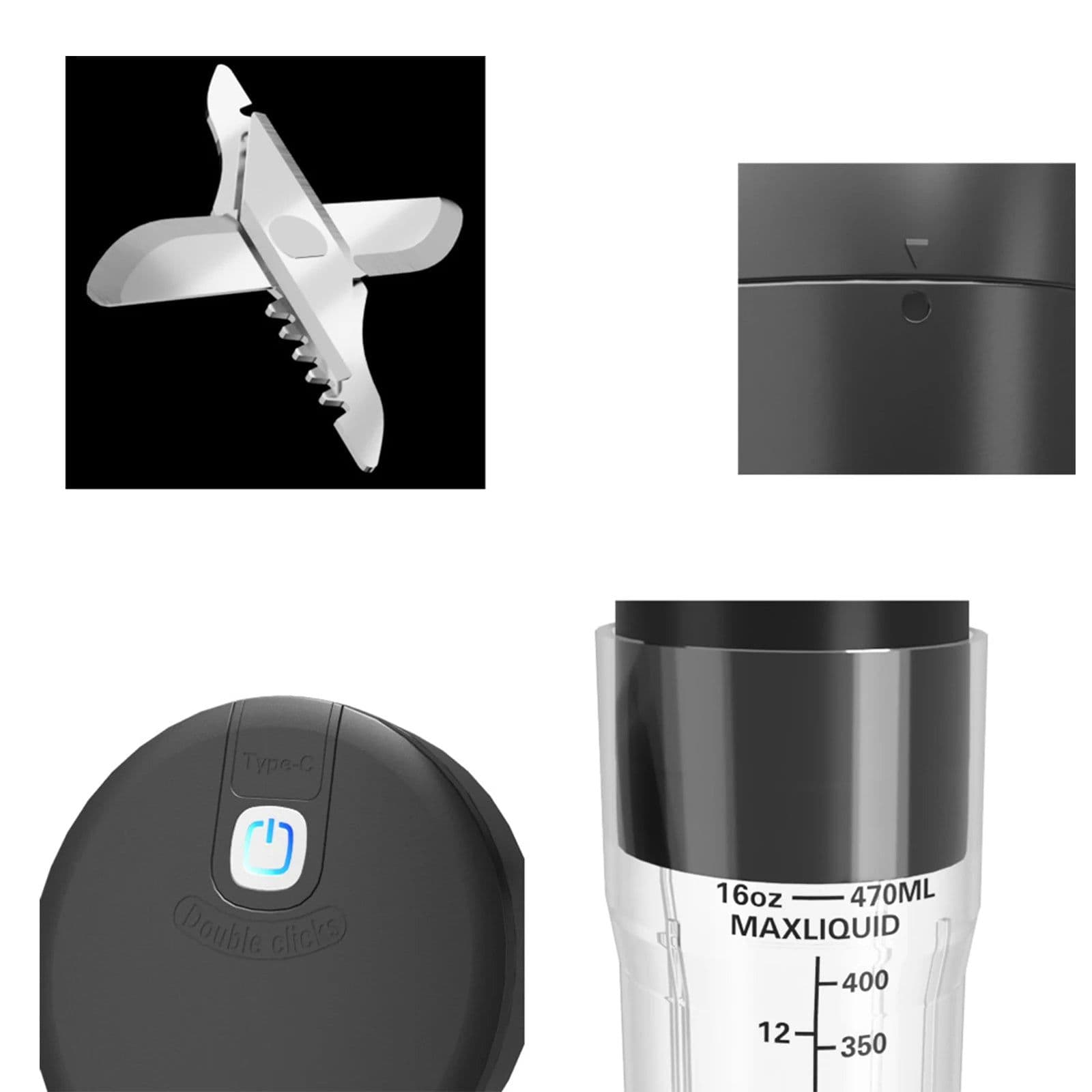 image-Portable Smoothies Blender Electric Fresh Juice Blender Rechargeable