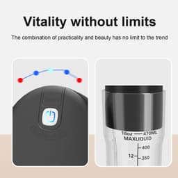 image-Portable Smoothies Blender Electric Fresh Juice Blender Rechargeable