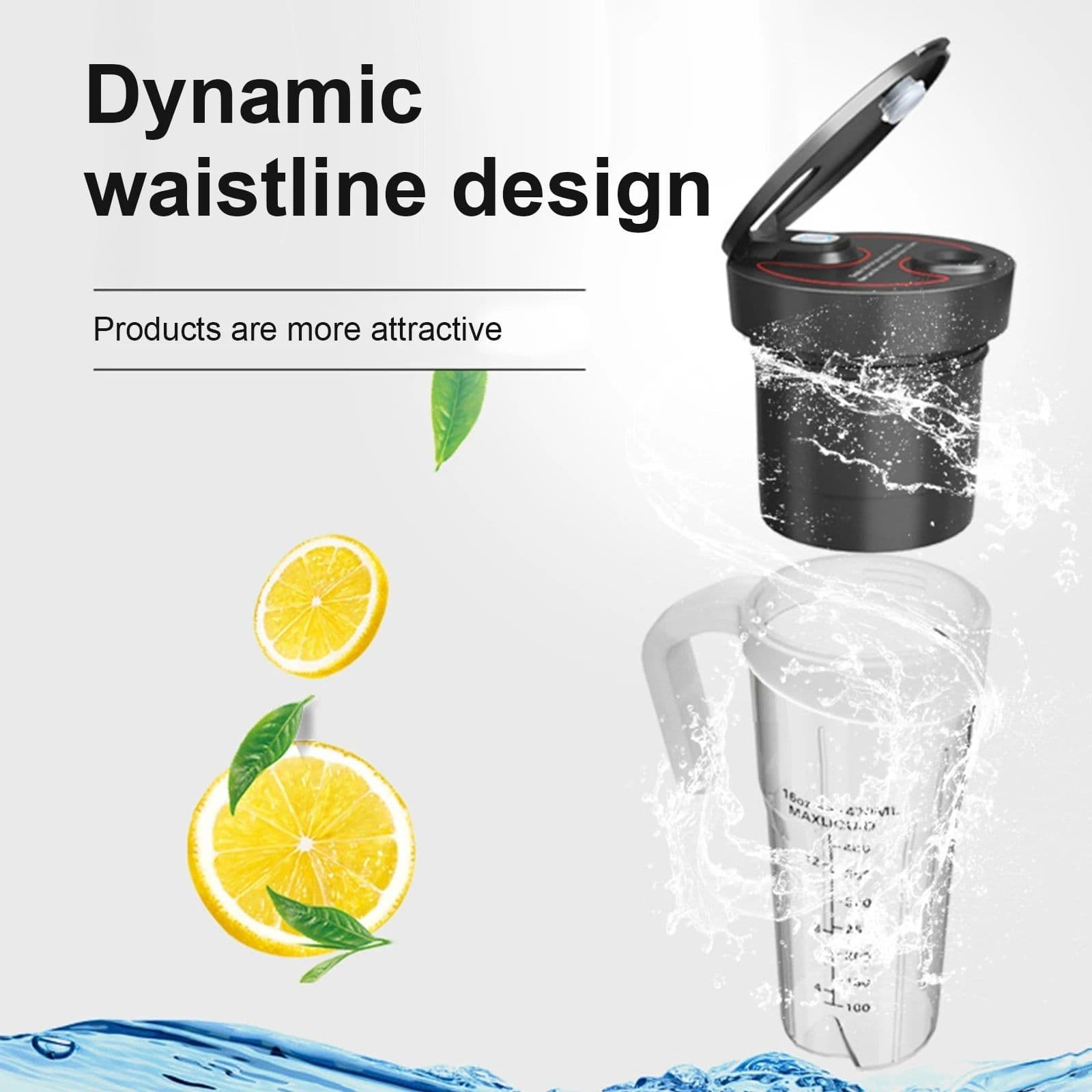 image-Portable Smoothies Blender Electric Fresh Juice Blender Rechargeable