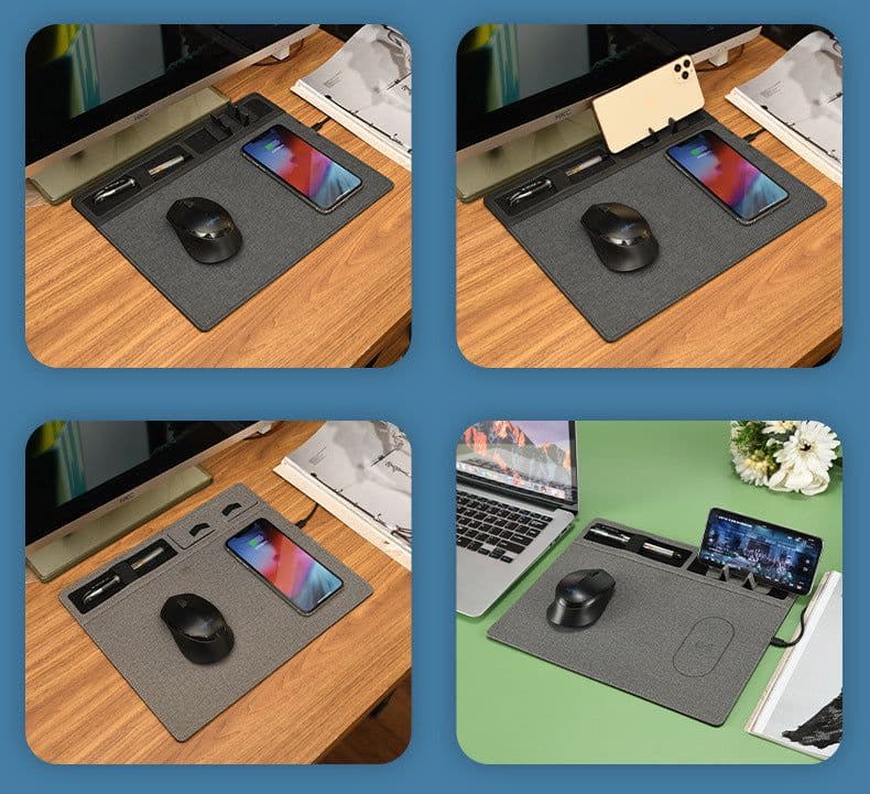 image-Multifunctional Creative Wireless Charging Mouse Pad