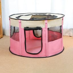 image-Portable Pet House Oxford Cloth Crate Room Playing