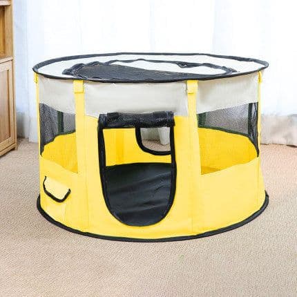 image-Portable Pet House Oxford Cloth Crate Room Playing