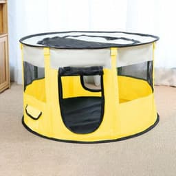 image-Portable Pet House Oxford Cloth Crate Room Playing