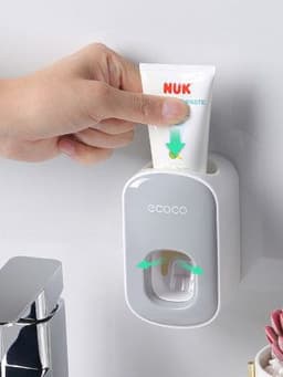 image-Wall Mounted Automatic Toothpaste Holder For Bathroom