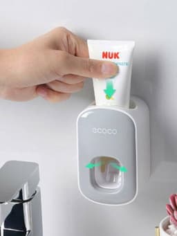 image-Wall Mounted Automatic Toothpaste Holder For Bathroom