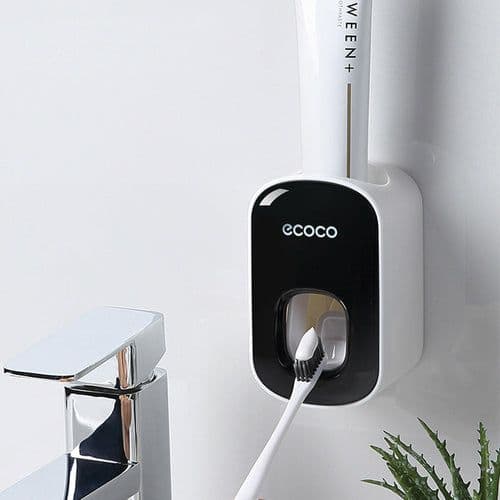image-Wall Mounted Automatic Toothpaste Holder For Bathroom