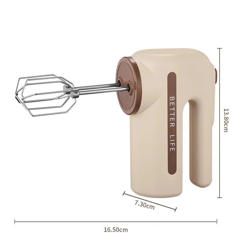 image-Handheld Electric Food Mixer Machine Wireless Portable Automatic Cake