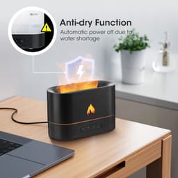 image-Double Color Flame Diffuser Essential Oils Fragrance Aroma Air