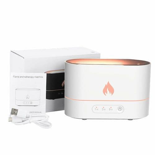 image-Double Color Flame Diffuser Essential Oils Fragrance Aroma Air