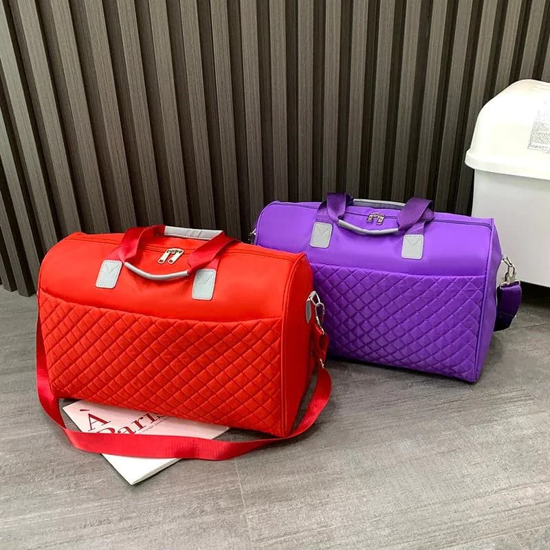 image-Foldable Shoulder Travel Bag Luggage Tote Bags For Women Large