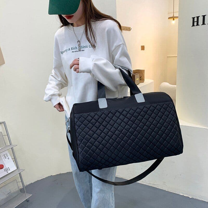 image-Foldable Shoulder Travel Bag Luggage Tote Bags For Women Large