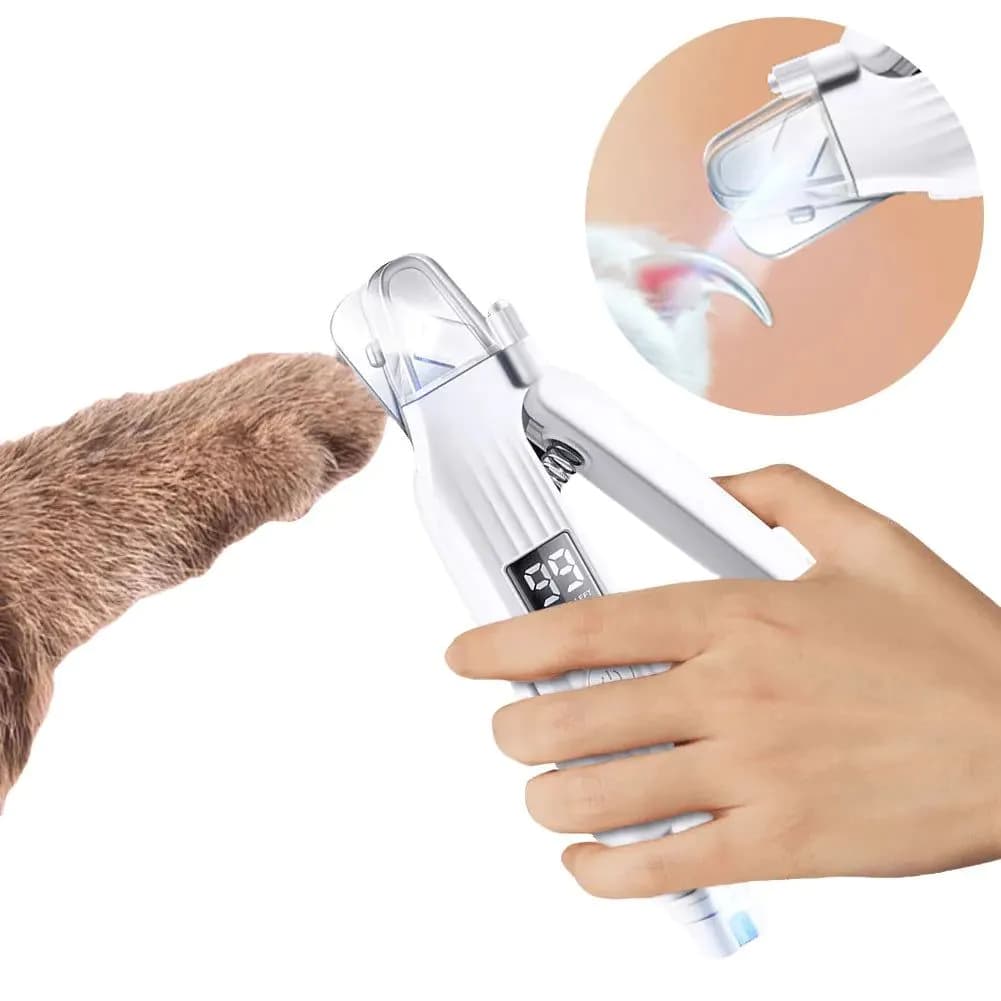 image-2 in 1 Electric Pet Nail Tool Rechargeable Pet Toenail Clippers Dog