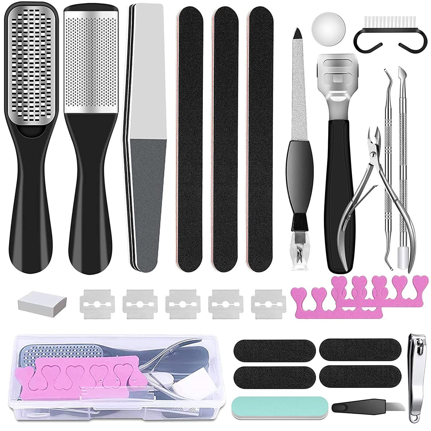 image-23 in 1 Professional Pedicure Tools Set Foot Care Scrubber Pedicure