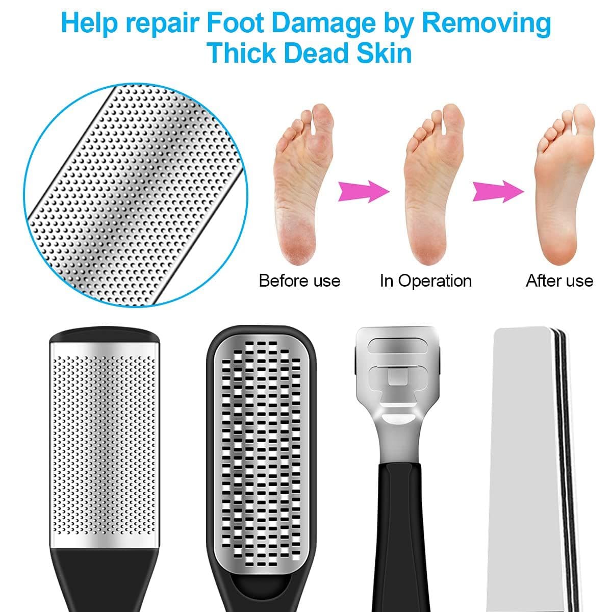image-23 in 1 Professional Pedicure Tools Set Foot Care Scrubber Pedicure