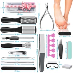 image-23 in 1 Professional Pedicure Tools Set Foot Care Scrubber Pedicure